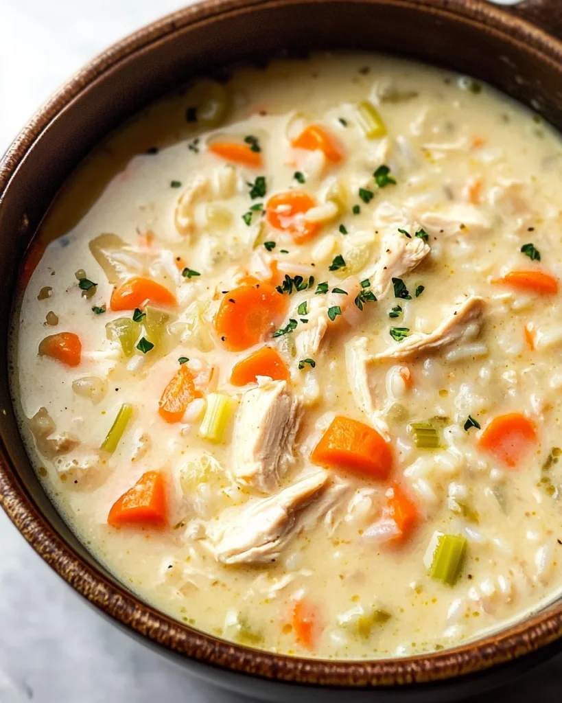 Creamy Chicken and Rice Soup