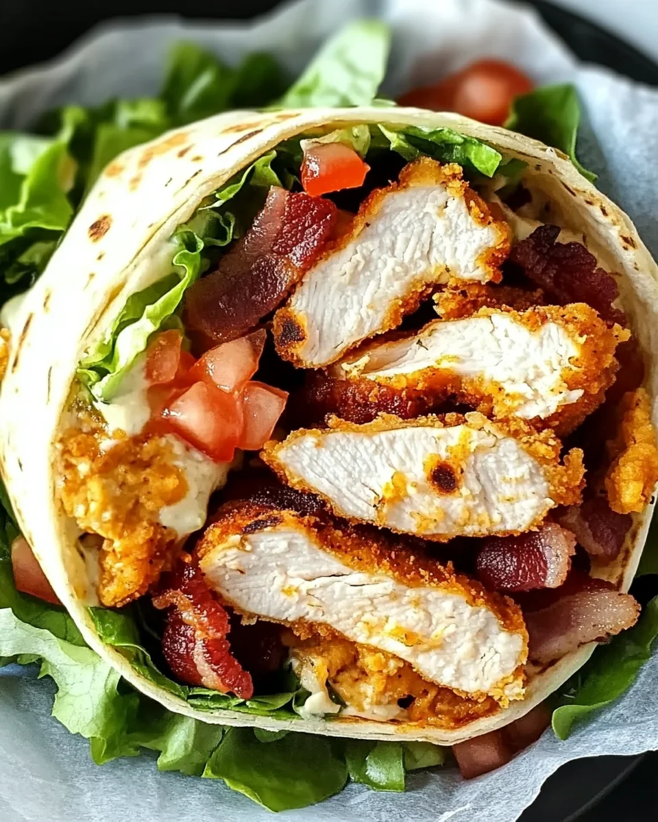 Crispy Chicken Bacon Ranch Wrap