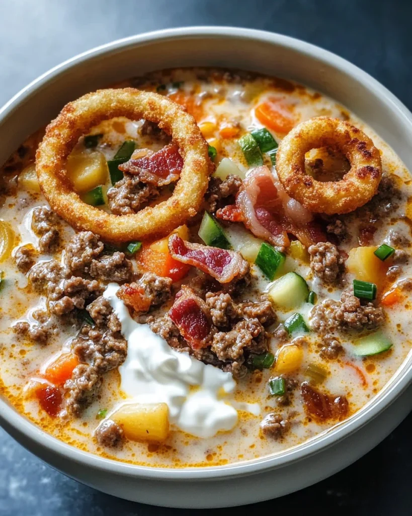 Easy Cheeseburger Soup Recipe