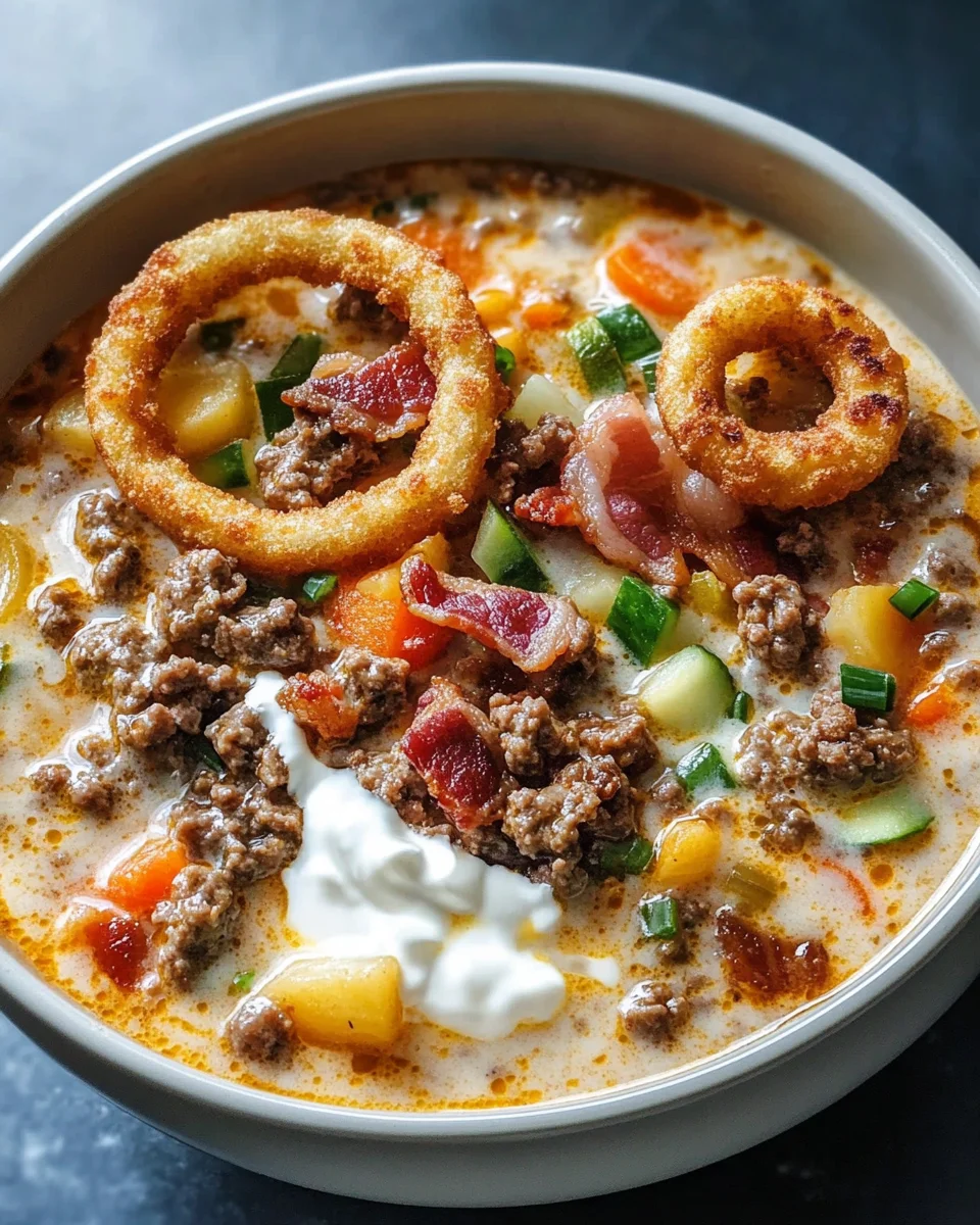 Easy Cheeseburger Soup Recipe