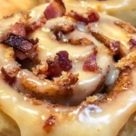 Easy Maple Bacon Cinnamon Rolls