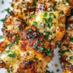 Garlic Parmesan Chicken Skewers