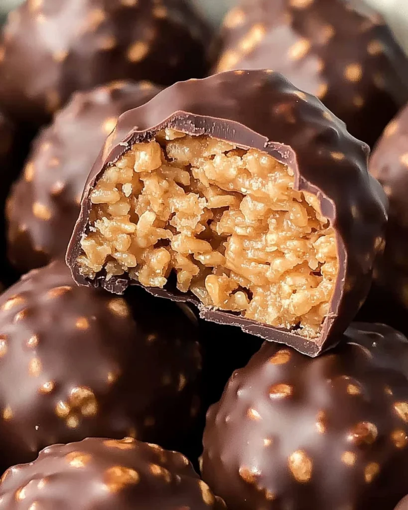 Peanut Butter Balls with Rice Krispies
