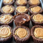 Peanut Butter Cup Stuffed Brookies