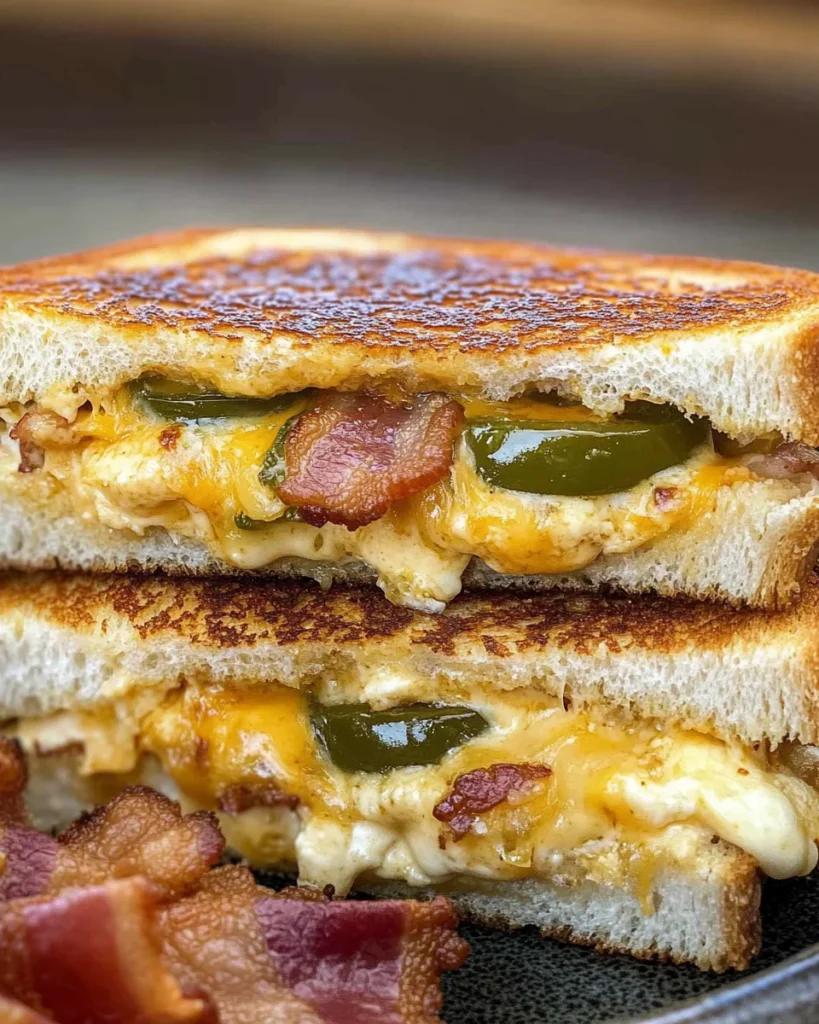 Roasted Jalapeño Popper Grilled Cheese