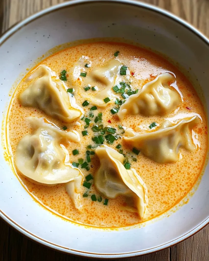 Thai Coconut Curry Dumpling Soup