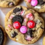 Valentine's day Oreo M&m's cookies