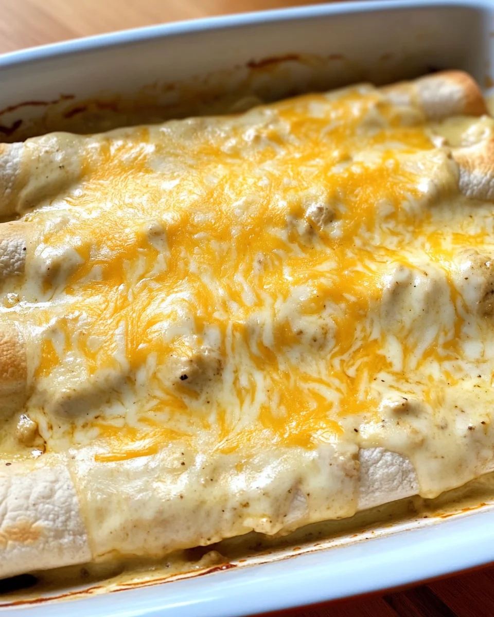 White Chicken Enchiladas